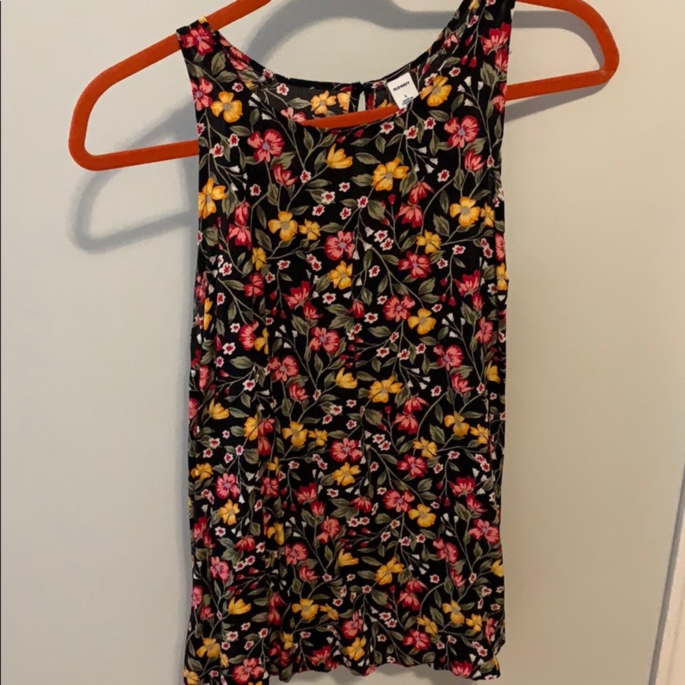 🎀LIKE NEW🎀 Pink and orange flower top